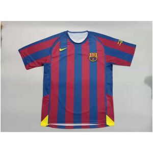 Mens Barcelona Retro Home Champions League Jersey 2005/06
