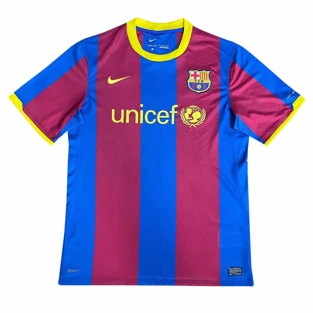 Mens Barcelona Retro Home Jersey 2010/11