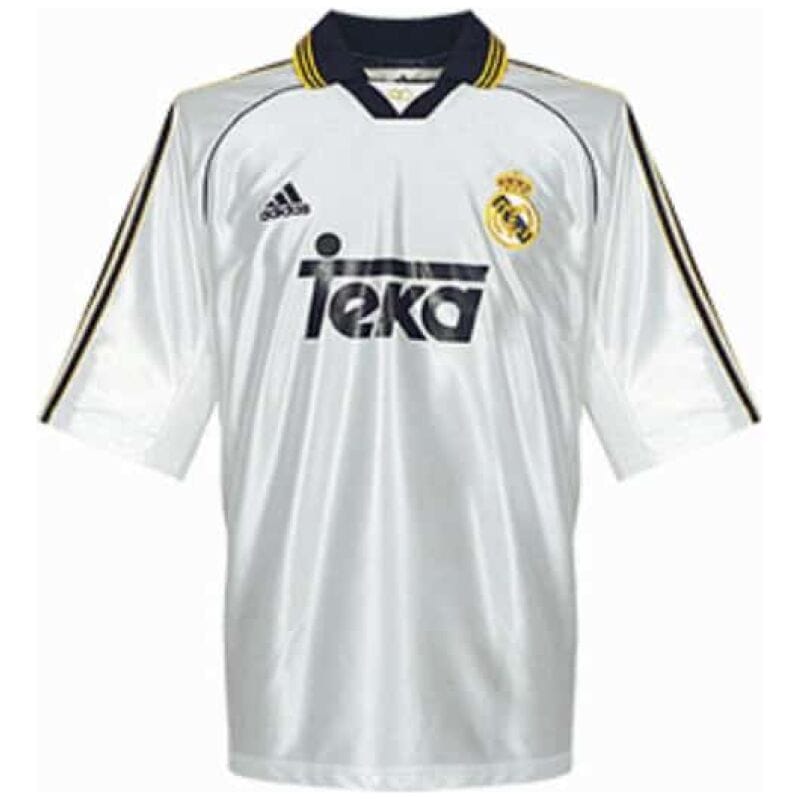 Mens Real Madrid Retro Home Jersey 1998-2000