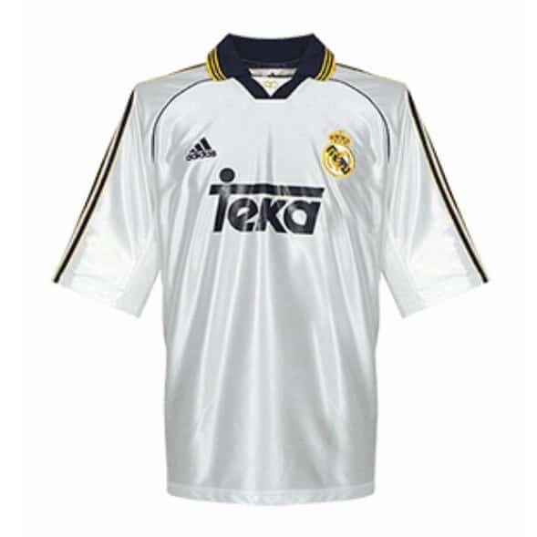 Herren Real Madrid Retro Heim Trikot 1998-2000
