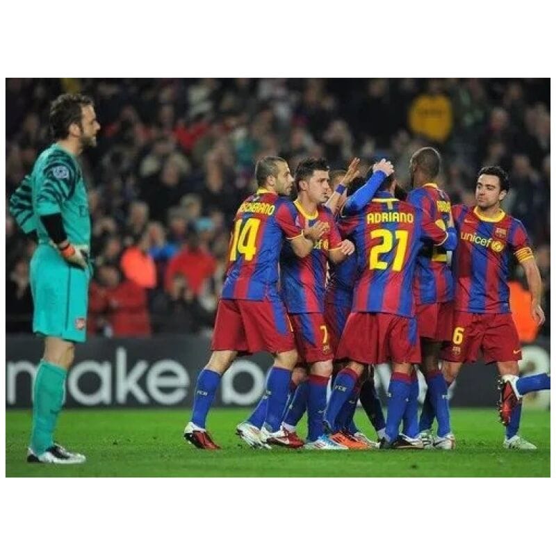 Mens Barcelona Retro Home Jersey 2010/11