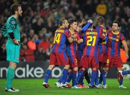 Mens Barcelona Retro Home Jersey 2010/11