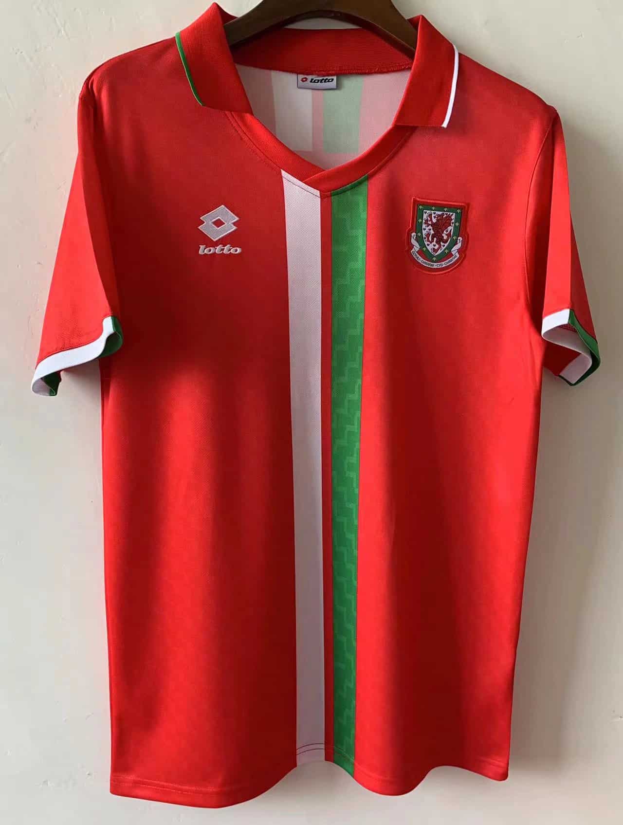 Mens Wales Retro Home Jersey 1996-98
