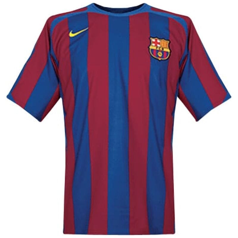 Mens Barcelona Retro Home Champions League Jersey 2005/06