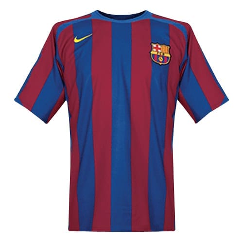 Mens Barcelona Retro Home Champions League Jersey 2005/06