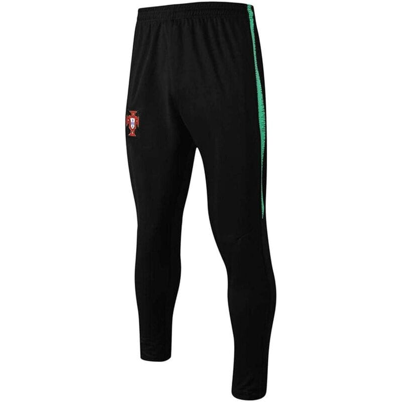 Mens Portual Jacket + Pants Training Suit Black + Green 2019