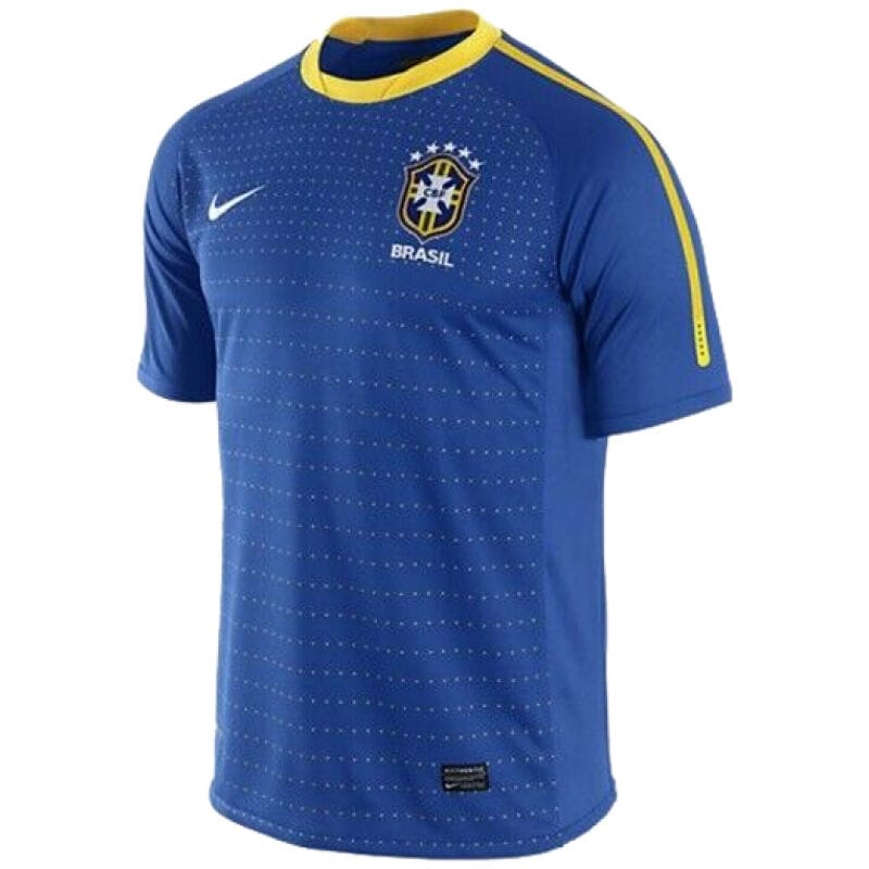 Mens Brazil Retro Away Jersey 2010