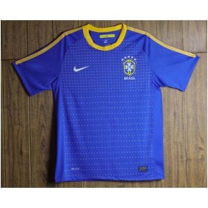 Mens Brazil Retro Away Jersey 2010
