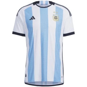 Mens Argentina Home Jersey FIFA World Cup Qatar 2022 – Match??3 stars??