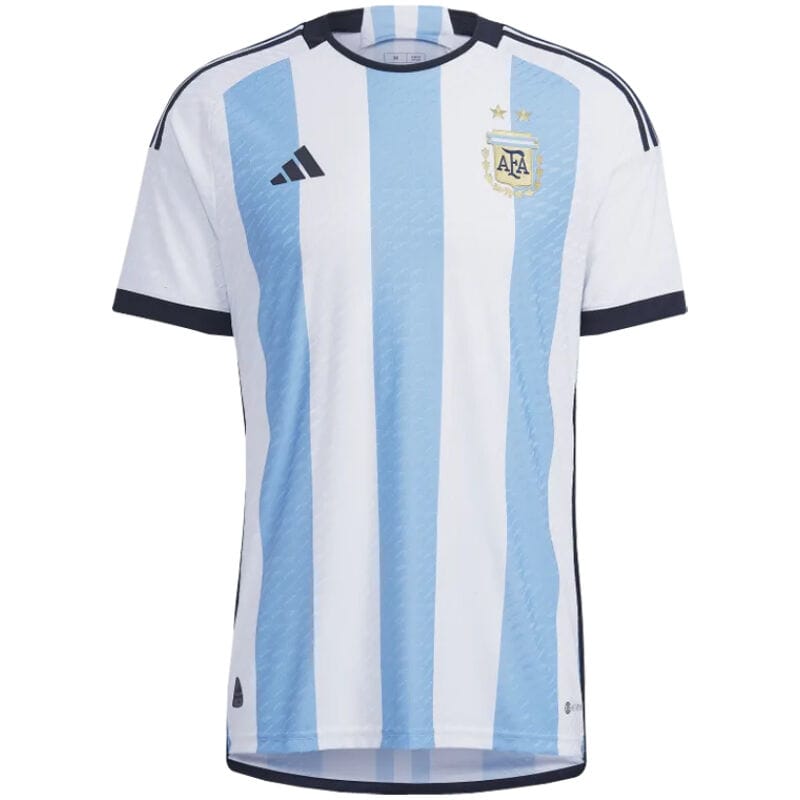 Mens Argentina Home Jersey FIFA World Cup Qatar 2022 – Match??3 stars??