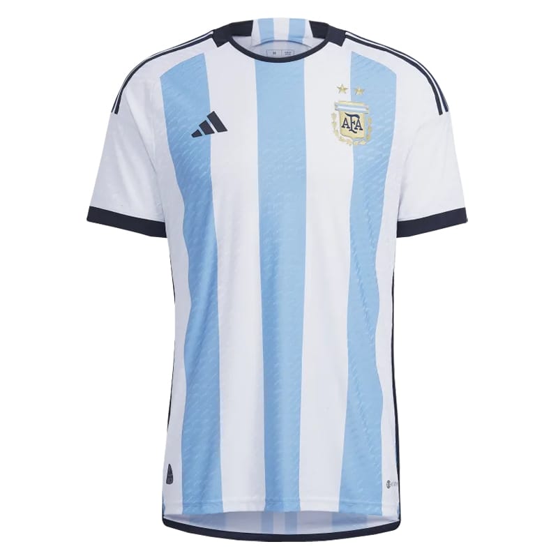 Mens Argentina Home Jersey FIFA World Cup Qatar 2022 – Match??3 stars??