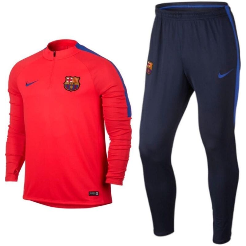 Barcelona Training Technical Soccer Tracksuit Red by Nike 2016/17