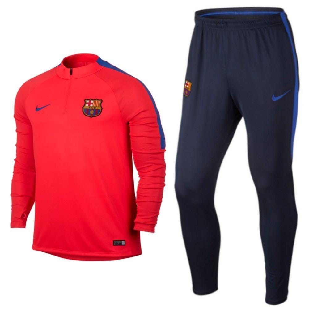 Barcelona Training Technical Soccer Tracksuit Red by Nike 2016/17