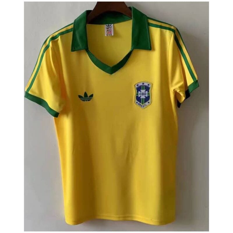 Mens Brazil Retro Home Jersey 1978