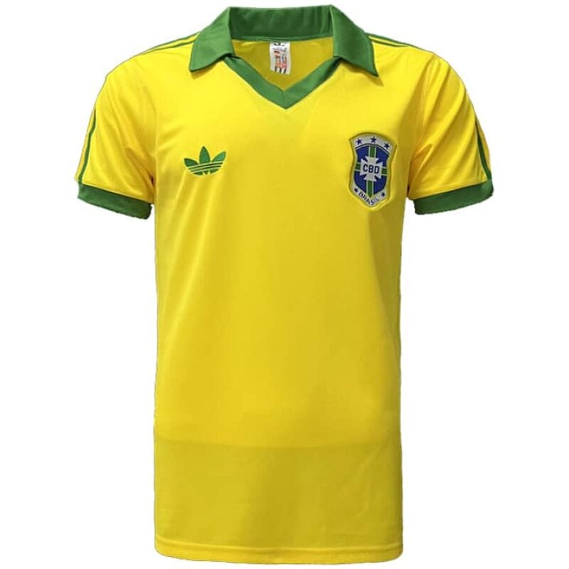 Mens Brazil Retro Home Jersey 1978