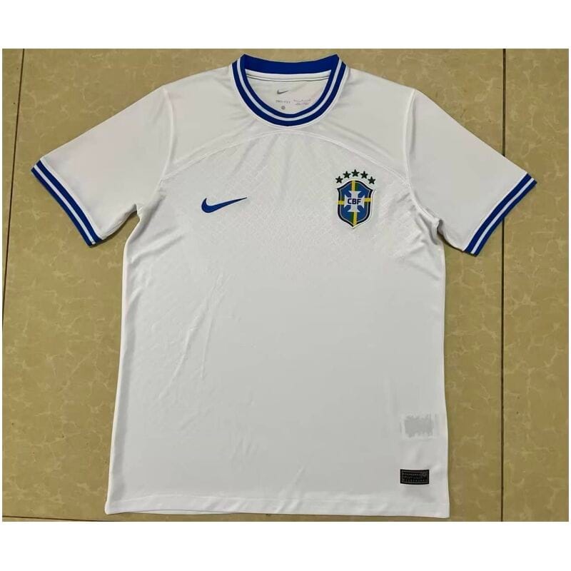 Mens Brazil Short Training Jersey White 2022
