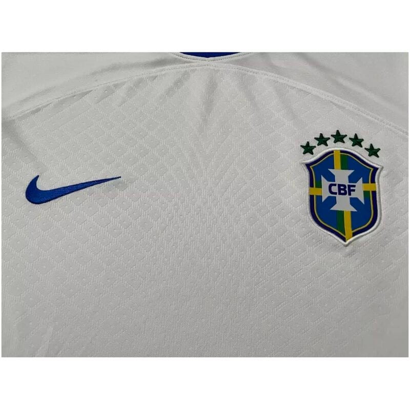 Mens Brazil Short Training Jersey White 2022