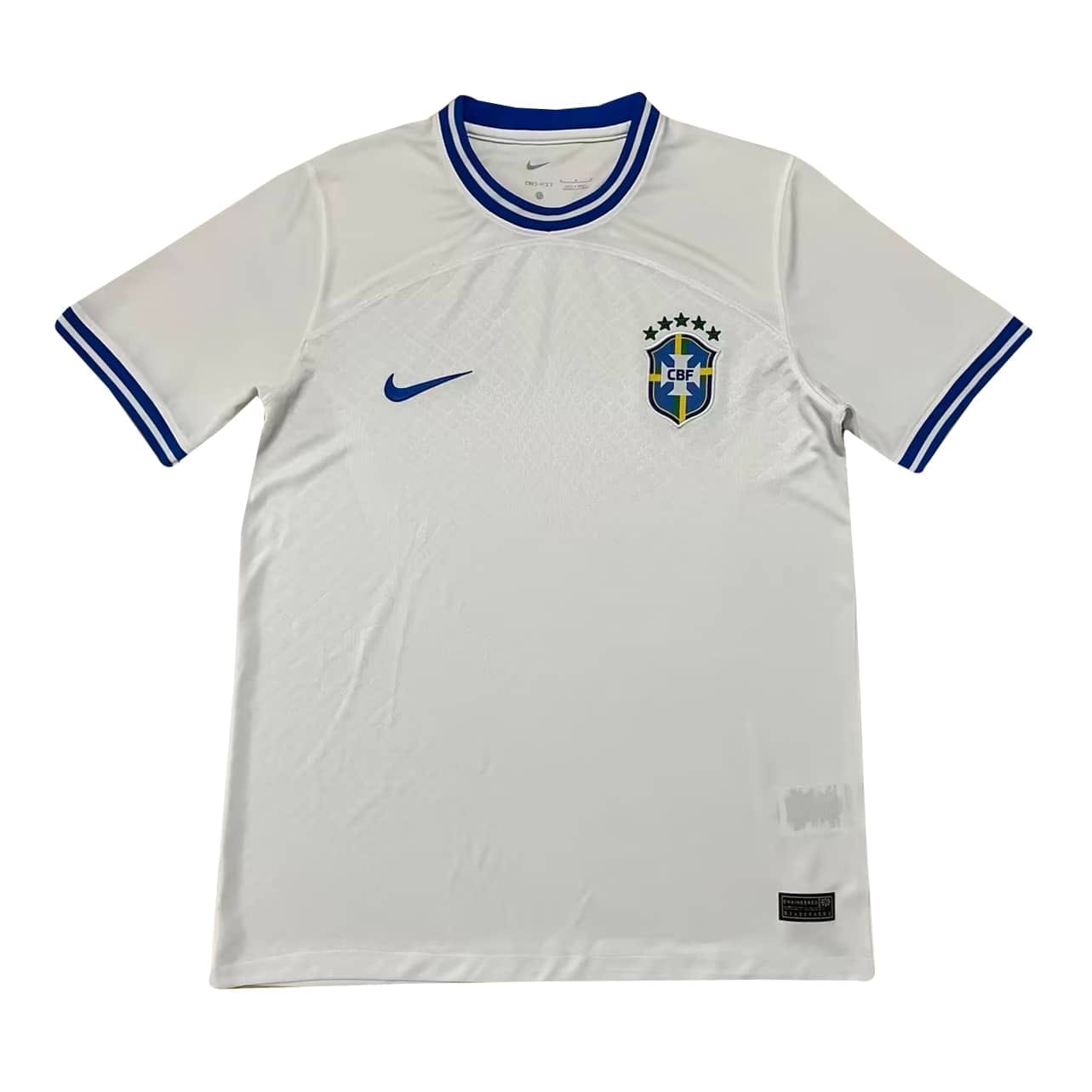 Mens Brazil Short Training Jersey White 2022