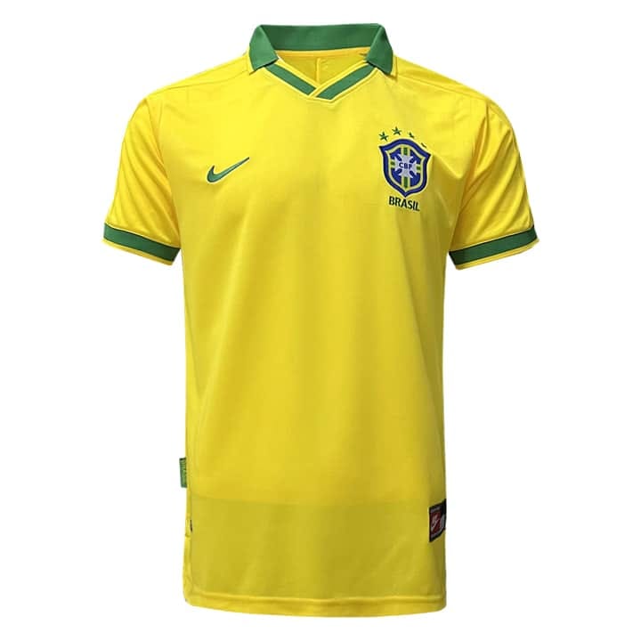 Mens Brazil Retro Home Jersey 1997