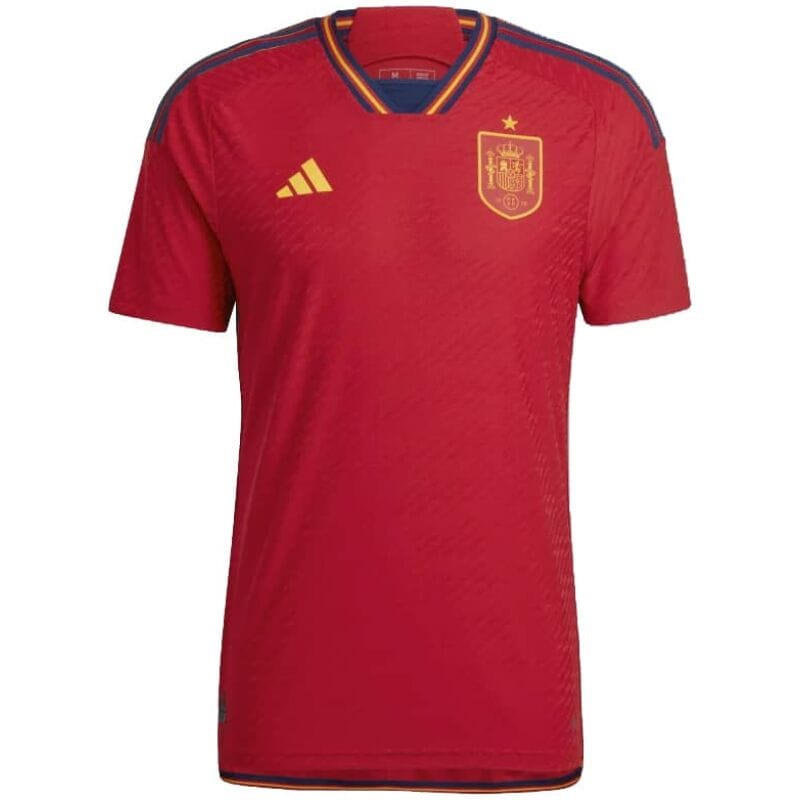 Herren Spanien Home Authentic Trikot FIFA Fussball-Weltmeisterschaft Katar 2022 - Spiel