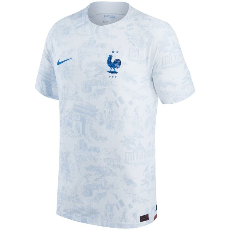 Mens France Away Vapor Match Authentic Jersey FIFA World Cup Qatar 2022 – Match