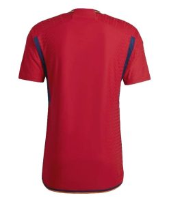 Mens Spain Home Authentic Jersey FIFA World Cup Qatar 2022 – Match