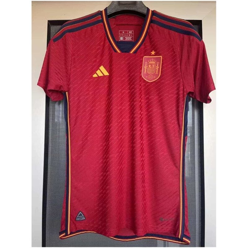 Herren Spanien Home Authentic Trikot FIFA Fussball-Weltmeisterschaft Katar 2022 - Spiel