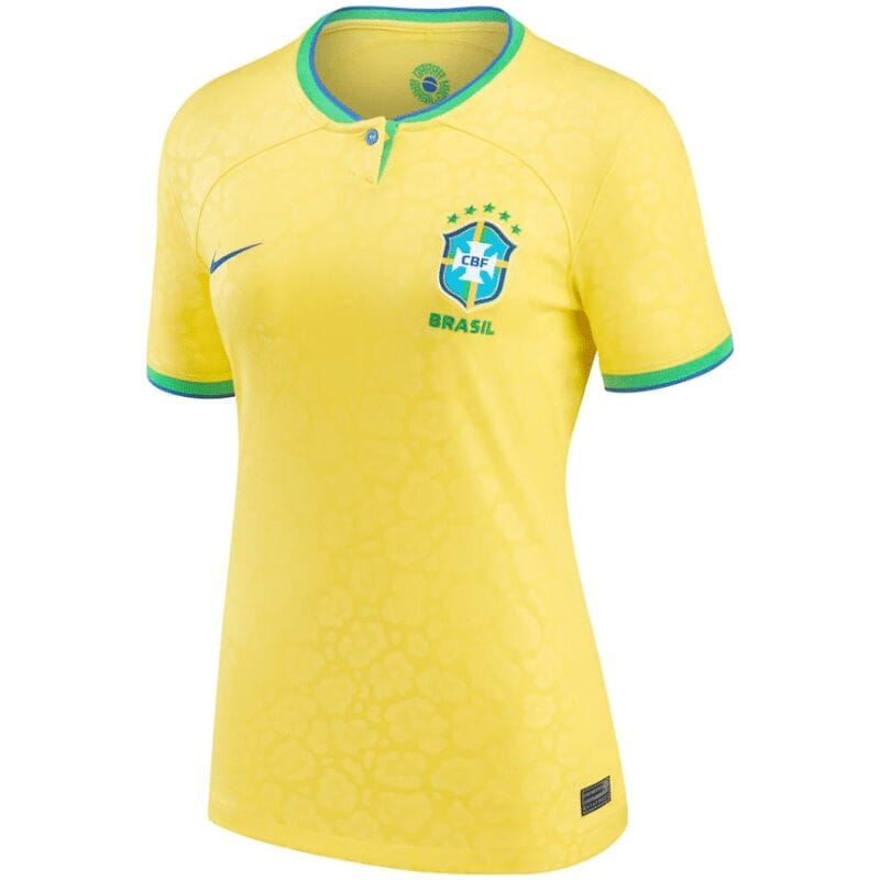Womens Brazil Home Jersey FIFA World Cup Qatar 2022