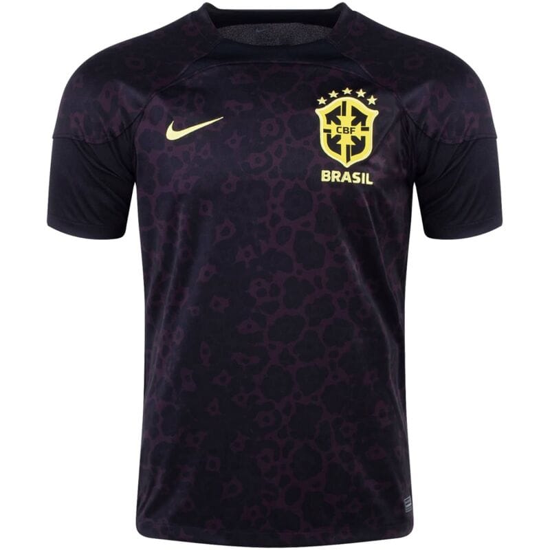 Mens Brazil Goalkeeper Black Jersey FIFA World Cup Qatar 2022