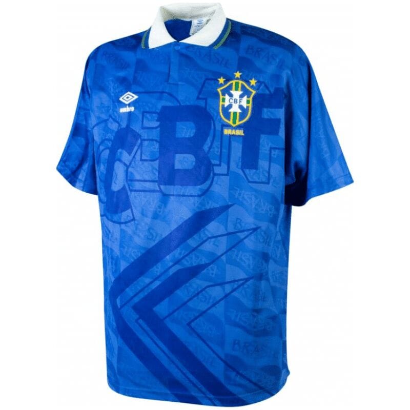 Mens Brazil Retro Away Jersey 1992