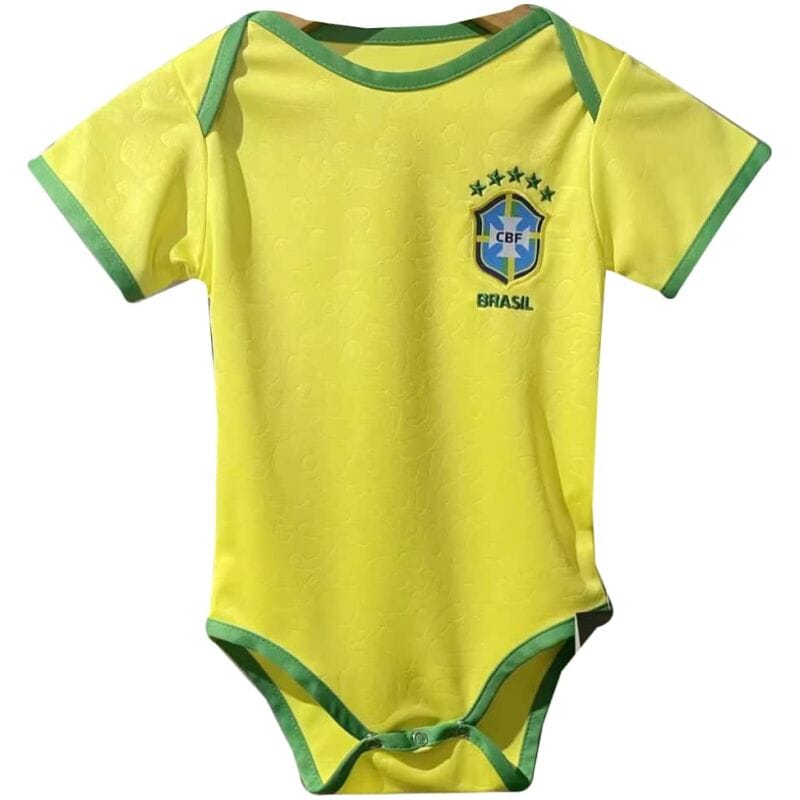 Infants Brasilien Heim Trikot FIFA Weltmeisterschaft Katar 2022