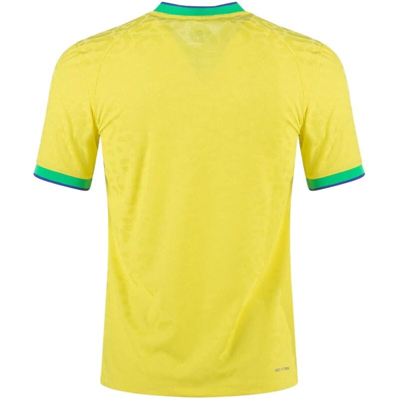 Mens Brazil Home Vapor Match Authentic Jersey FIFA World Cup Qatar 2022 – Match