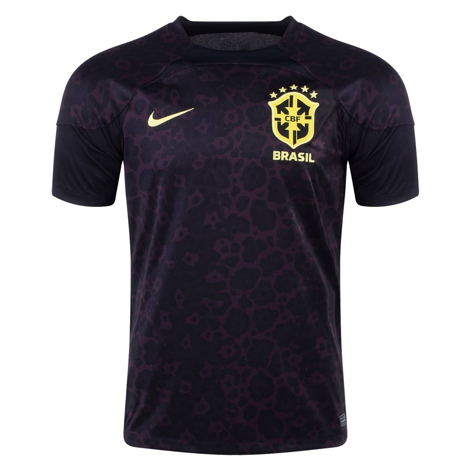 Herren Brasilien Torwart Schwarz Trikot FIFA Fussball-Weltmeisterschaft Katar 2022