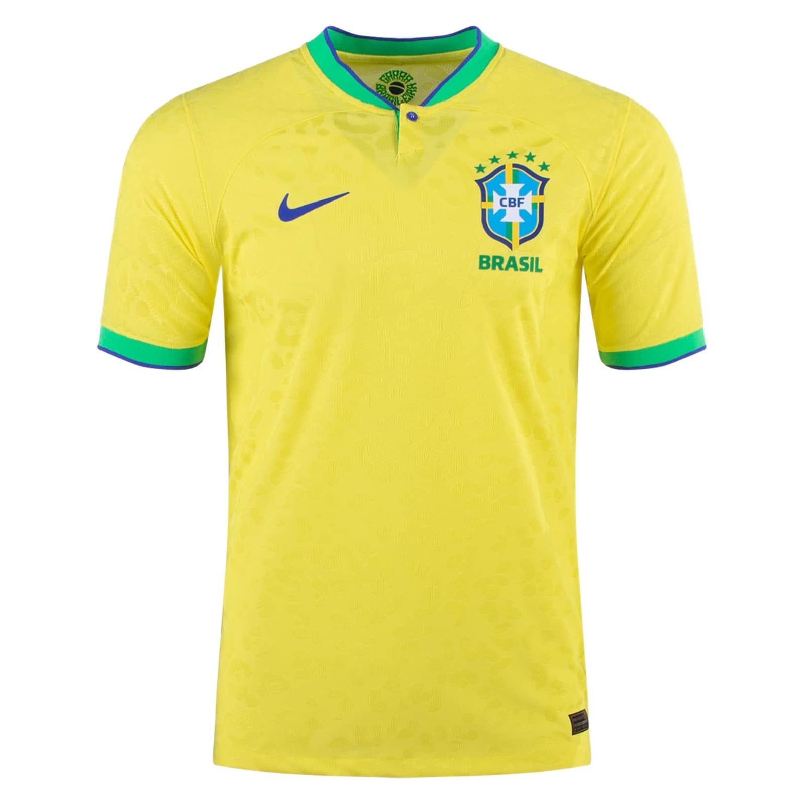Mens Brazil Home Vapor Match Authentic Jersey FIFA World Cup Qatar 2022 – Match