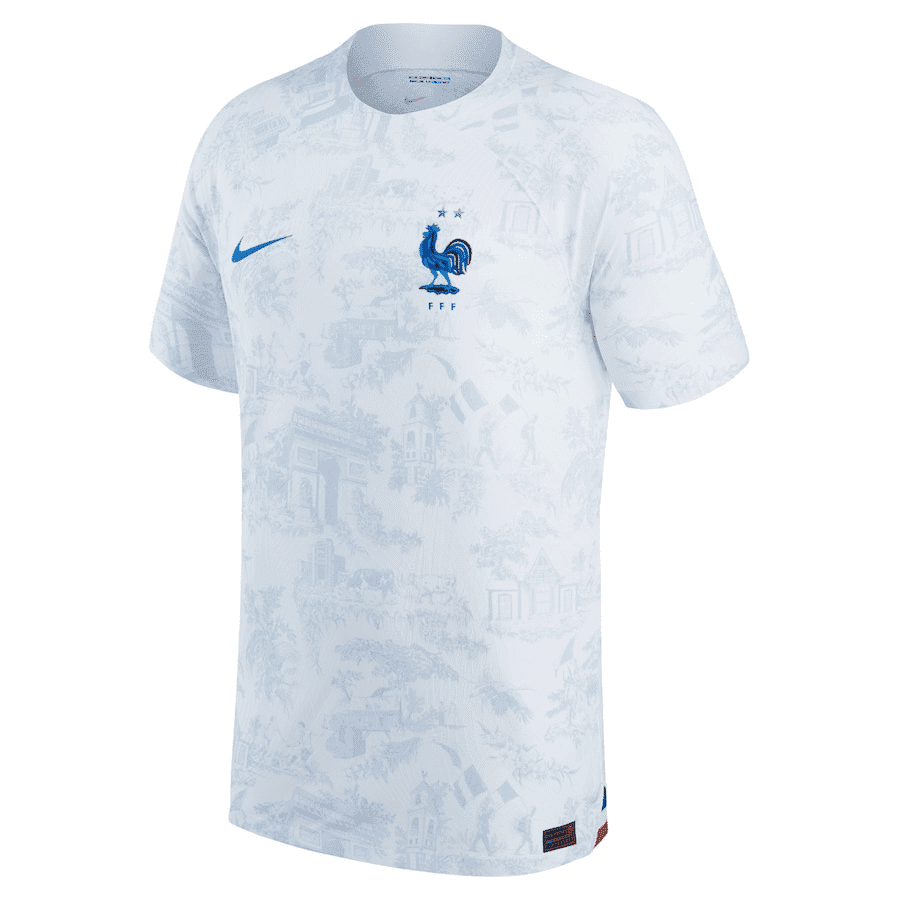 Mens France Away Vapor Match Authentic Jersey FIFA World Cup Qatar 2022 – Match