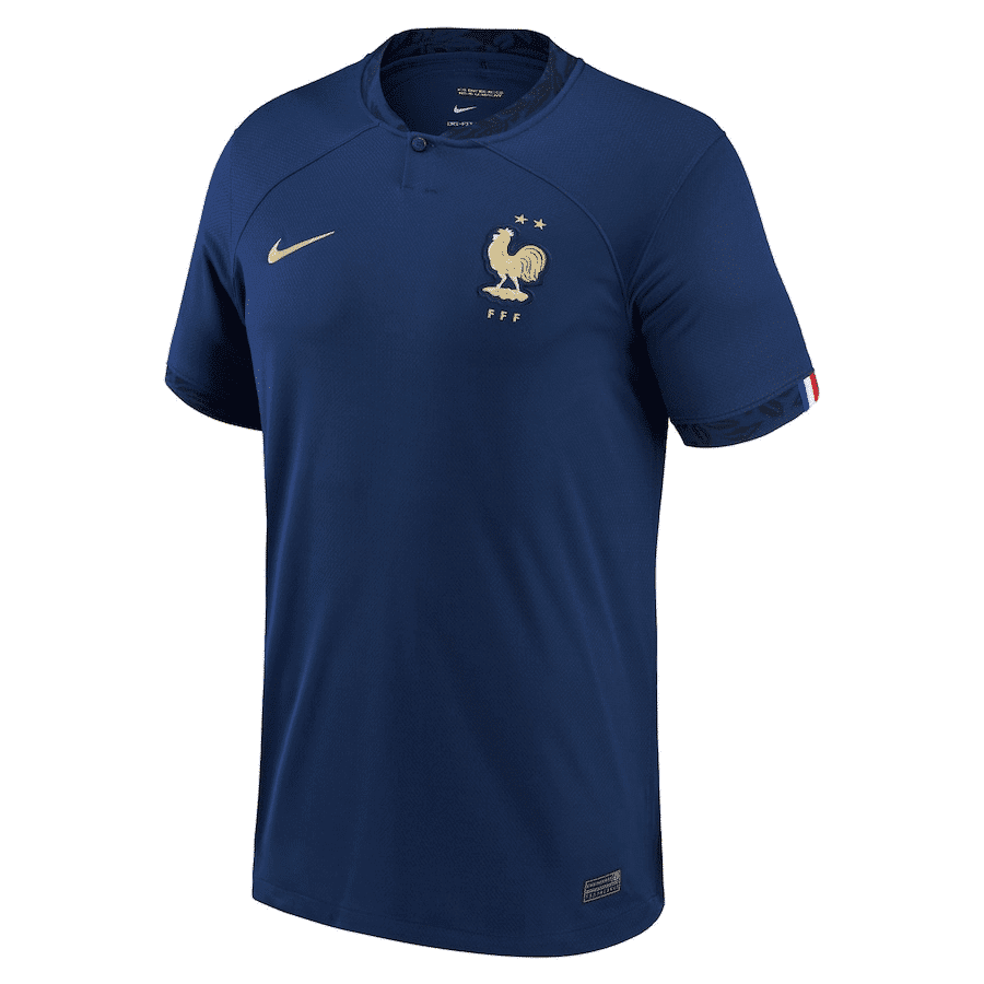 Mens France Home Jersey FIFA World Cup Qatar 2022