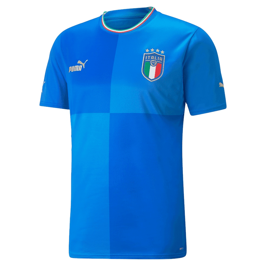 Mens Italy Home Stadium Jersey FIFA World Cup Qatar 2022