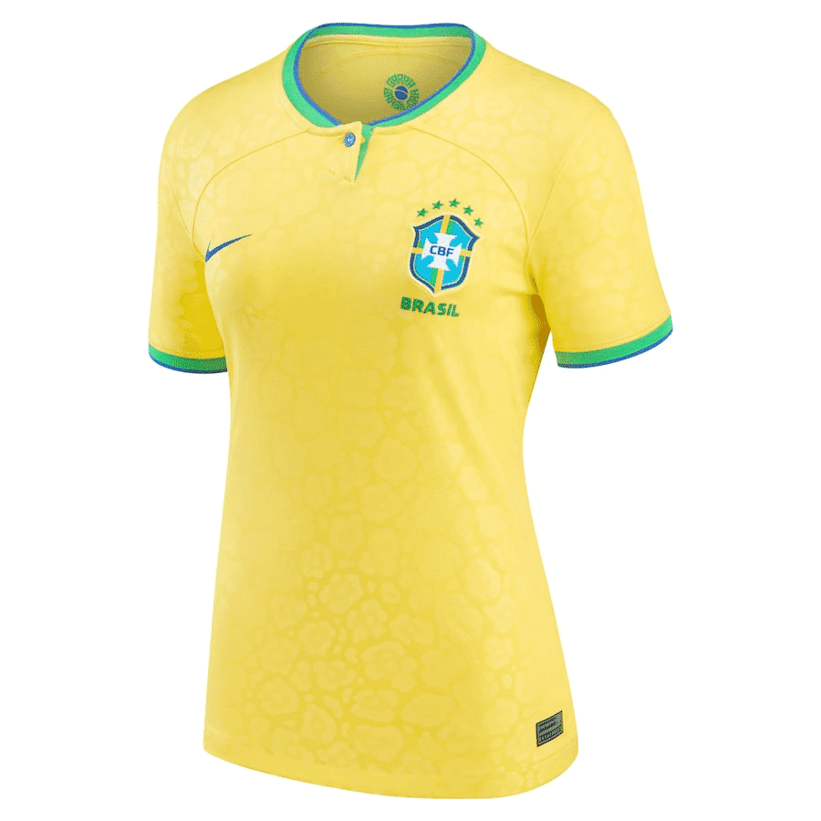 Womens Brazil Home Jersey FIFA World Cup Qatar 2022