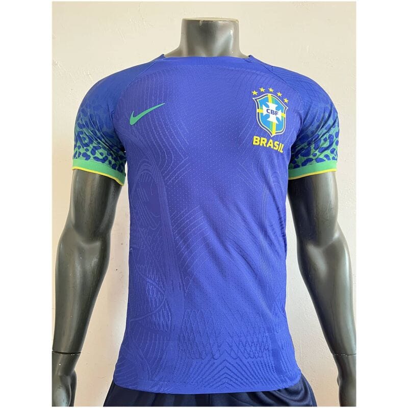 Mens Brazil Away Vapor Match Authentic Jersey FIFA World Cup Qatar 2022 – Match