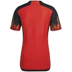 Mens Belgium Home Authentic Jersey FIFA World Cup Qatar 2022 – Match