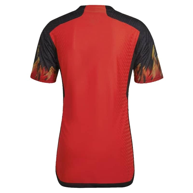 Mens Belgium Home Authentic Jersey FIFA World Cup Qatar 2022 – Match