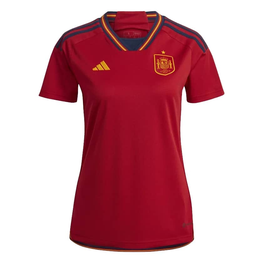 Womens Spain Home Jersey FIFA World Cup Qatar 2022