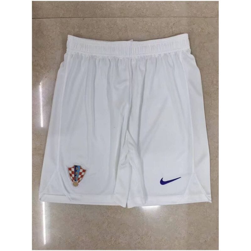 Mens Croatia Home Shorts FIFA World Cup Qatar 2022