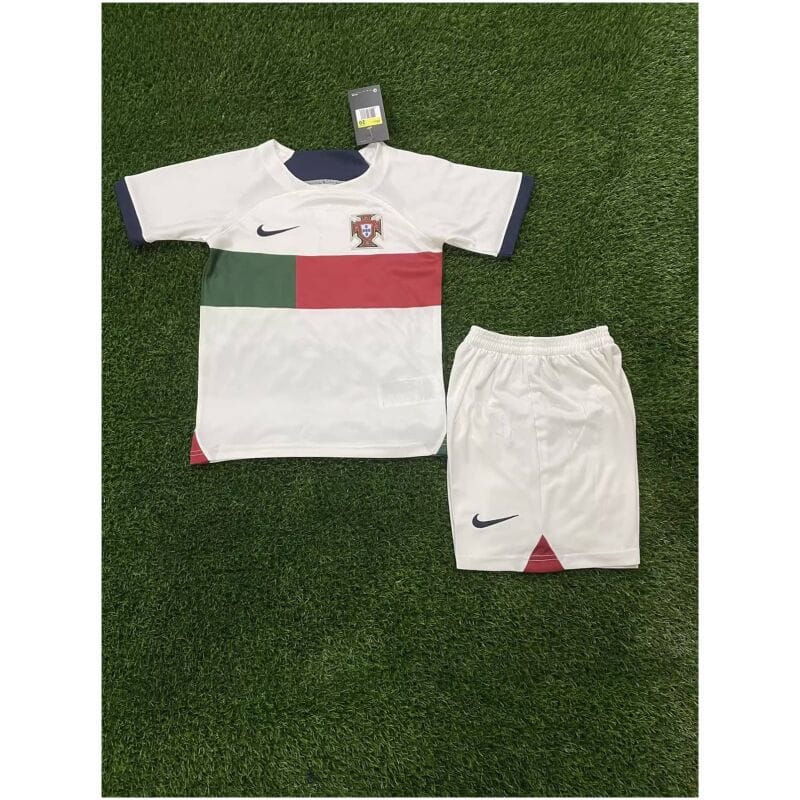Kids Portugal Away Jersey FIFA World Cup Qatar 2022
