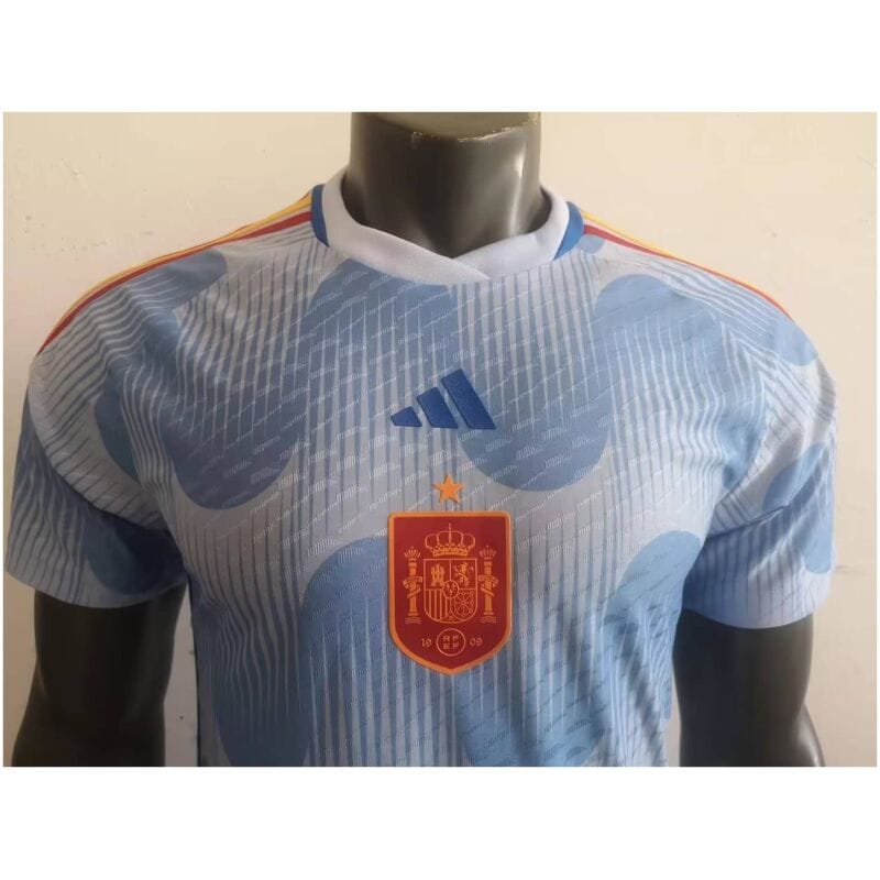 Mens Spain Away Authentic Jersey FIFA World Cup Qatar 2022 – Match
