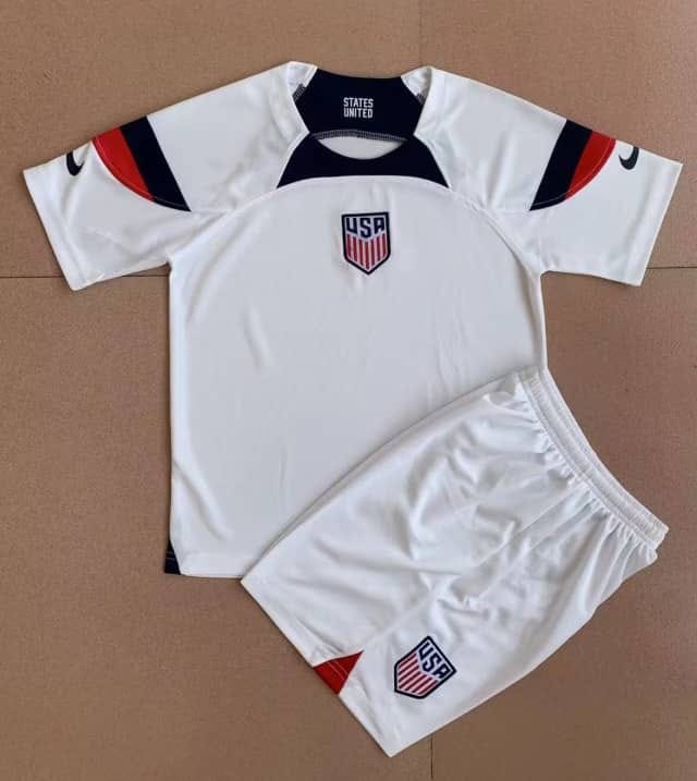Kids USA Home Jersey FIFA World Cup Qatar 2022