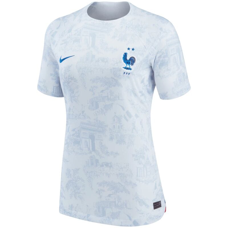 Womens France Away Jersey FIFA World Cup Qatar 2022