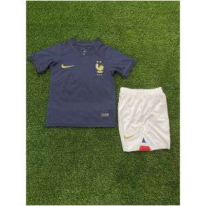 Kids France Home Jersey FIFA World Cup Qatar 2022
