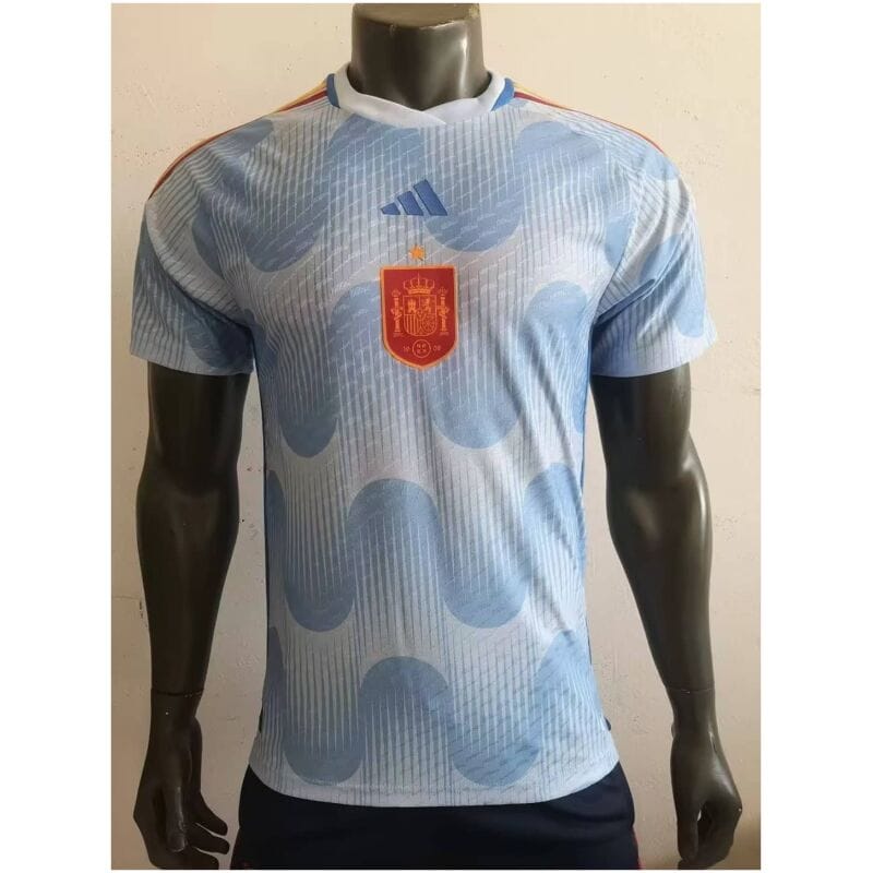 Mens Spain Away Authentic Jersey FIFA World Cup Qatar 2022 – Match