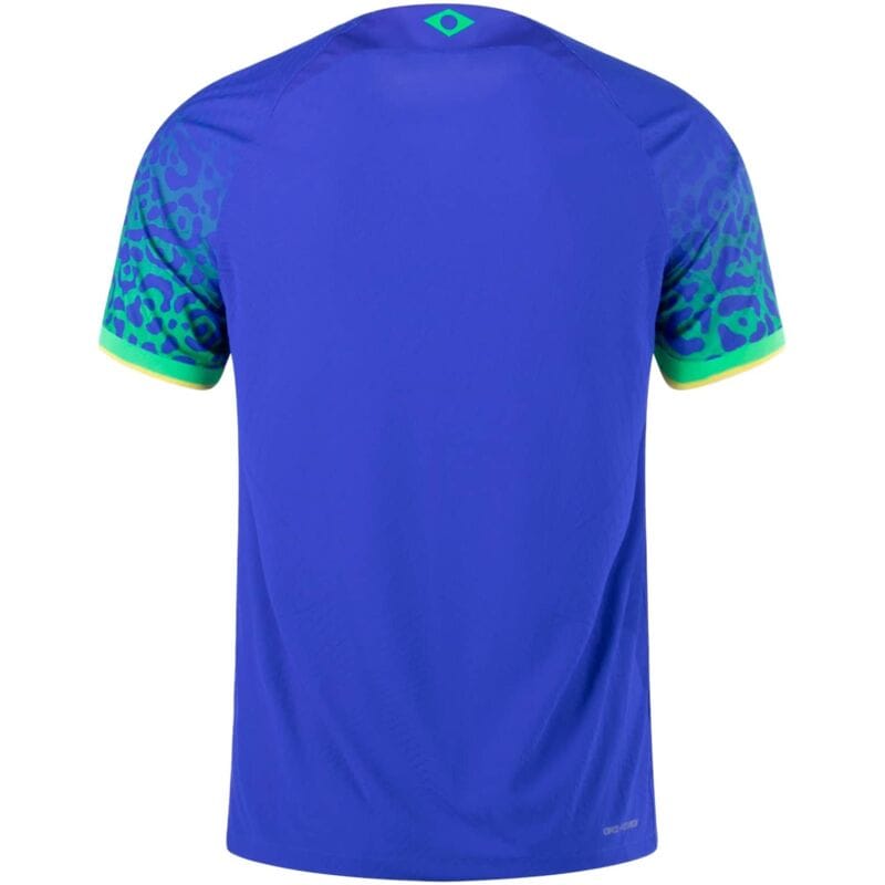 Mens Brazil Away Vapor Match Authentic Jersey FIFA World Cup Qatar 2022 – Match